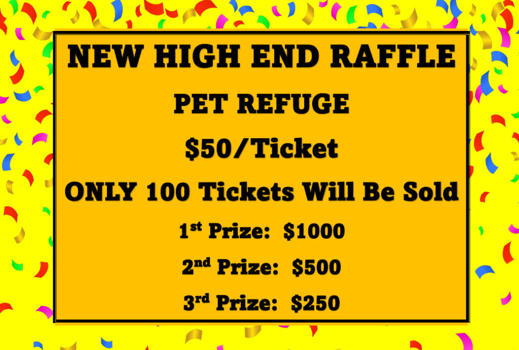 18 Tickets Left! – High Dollar Raffle